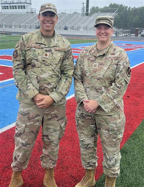 Maj Richardson and MSgt LeBlanc